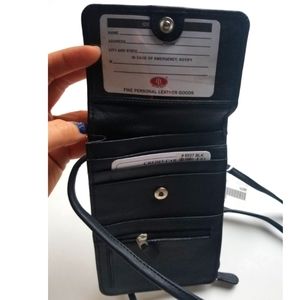 NWT Crossbody Leather Passport Purse